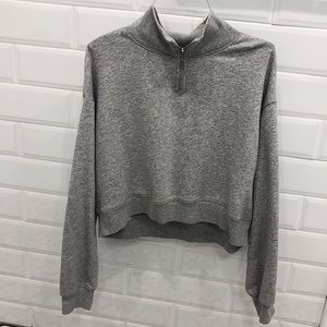 Cropped Grey Sweater